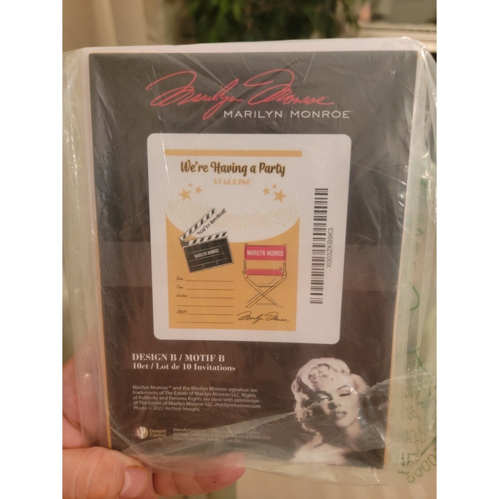 marilyn monroe "Were Having a Party" Invitations
